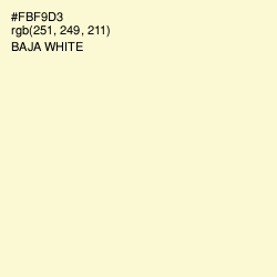 #FBF9D3 - Baja White Color Image